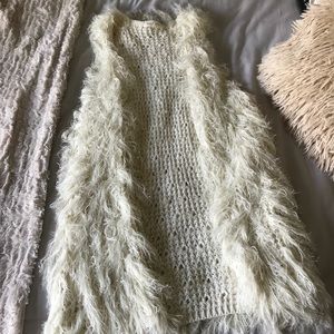 Long fur vest